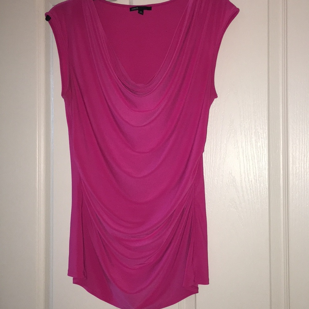 Hot Pink Stretch Blouse
